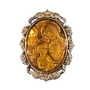 Vatican Library Holy Family Pin Brooch